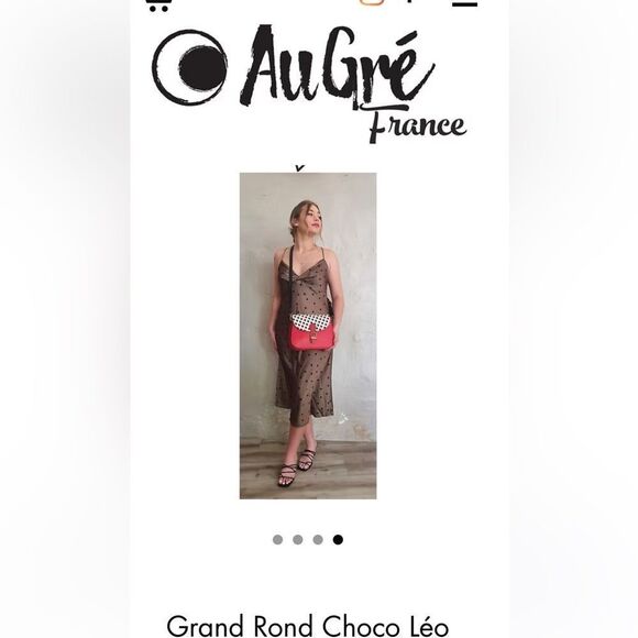 Augré F. Pony Hair And Leather Tan Raspberry Leather Crossbody Bag - Picture 10 of 11